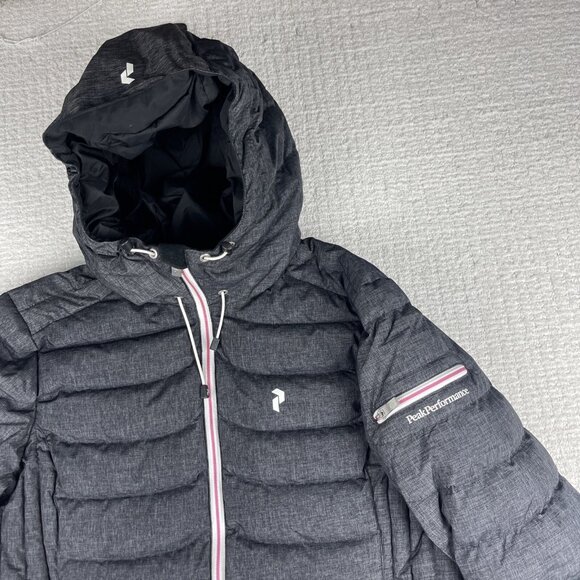 Peak Performance W BLACKB J Women Down Skiing Jacket Blue Padded size S UK8 - Picture 2 of 16